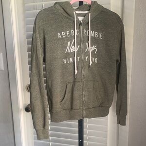 Y2K 2000s Abercrombie and fitch full zip hooded jacket medium